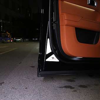 Светоотрожающая наклейка \\\"предупредительная\\\" на двери белый LIXIANG фото 1