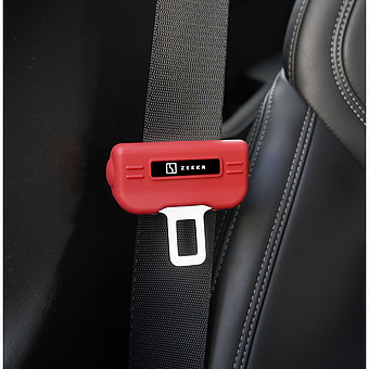 Силиконовый чехол на зажим ремня переднего сиденья (красный) ZEEKR 001 дубликат фото 1